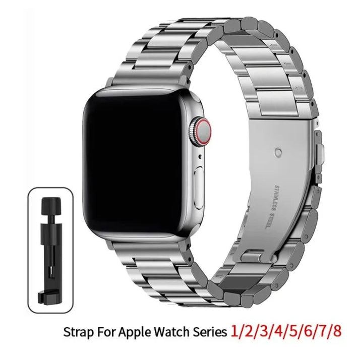 Stainless Steel Strap For Apple Watch Band 40mm 44mm 45mm