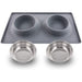 Stainless Steel Non-toxic Pet Water Food Double Bowl