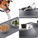 Stainless Steel Non-toxic Pet Water Food Double Bowl