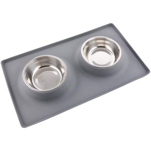 Stainless Steel Non - toxic Pet Water Food Double Bowl