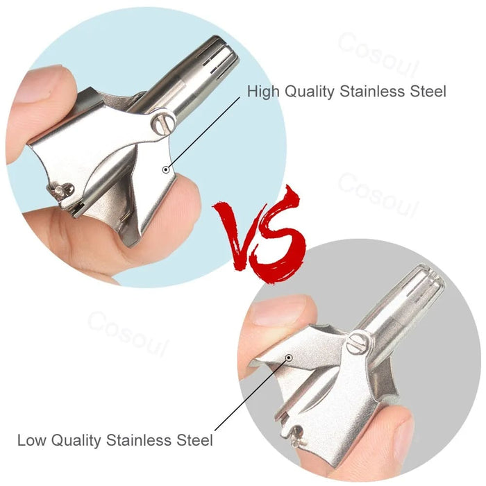 Stainless Steel Washable Nose Ear Hair Trimmer