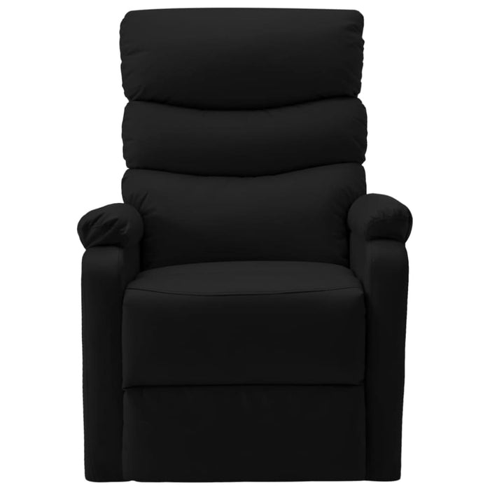 Stand-up Massage Recliner Black Faux Leather Txoxnt