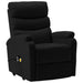 Stand-up Massage Recliner Black Faux Leather Txoxnt