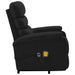 Stand-up Massage Recliner Black Faux Leather Txoxnt