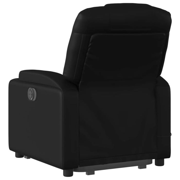 Stand Up Massage Recliner Chair Black Faux Leather Txbpppp