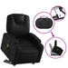 Stand Up Massage Recliner Chair Black Faux Leather Txbpppp