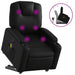 Stand Up Massage Recliner Chair Black Faux Leather Txbpppp