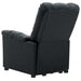 Stand Up Massage Recliner Chair Dark Grey Fabric Topxxla