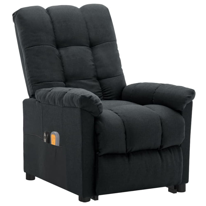 Stand Up Massage Recliner Chair Dark Grey Fabric Topxxla