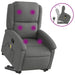 Stand Up Massage Recliner Chair Dark Grey Fabric Txbpatt