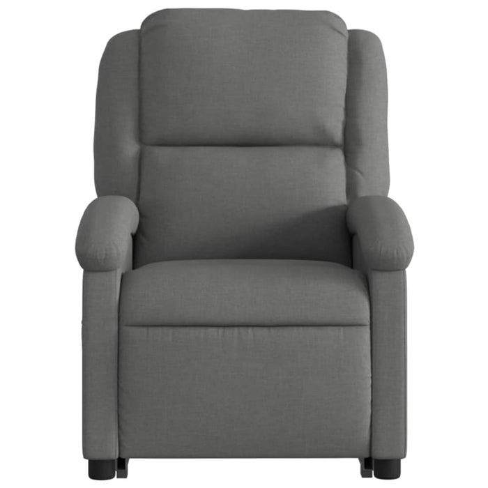 Stand Up Massage Recliner Chair Dark Grey Fabric Txbpatt