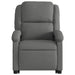 Stand Up Massage Recliner Chair Dark Grey Fabric Txbpatt