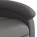 Stand Up Massage Recliner Chair Grey Real Leather Txbpanp