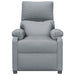 Stand Up Massage Recliner Chair Light Grey Fabric Topxabl