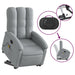 Stand Up Massage Recliner Chair Light Grey Fabric Txbpabb