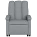 Stand Up Massage Recliner Chair Light Grey Fabric Txbpabb