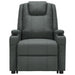 Stand Up Massage Reclining Chair Anthracite Faux Leather