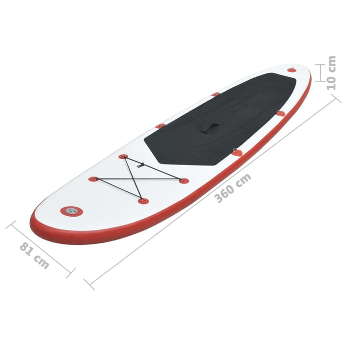 Stand Up Paddle Board Set Sup Surfboard Inflatable Red