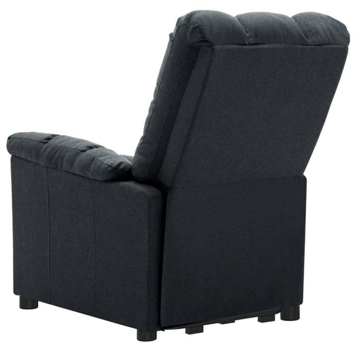 Stand Up Recliner Chair Dark Grey Fabric Topxxpx