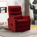 Stand Up Recliner Wine Red Faux Leather Gl9151