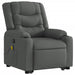 Stand Up Massage Recliner Chair Dark Grey Fabric Txblnax