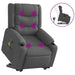 Stand Up Massage Recliner Chair Dark Grey Fabric Txblnax