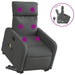 Stand Up Massage Recliner Chair Dark Grey Fabric Txblnib