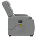 Stand Up Massage Recliner Chair Light Grey Fabric Txblnao