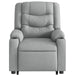 Stand Up Massage Recliner Chair Light Grey Fabric Txblnao