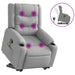 Stand Up Massage Recliner Chair Light Grey Fabric Txblnao