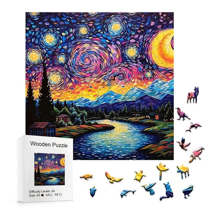 Starry Space 3d Wooden Puzzle