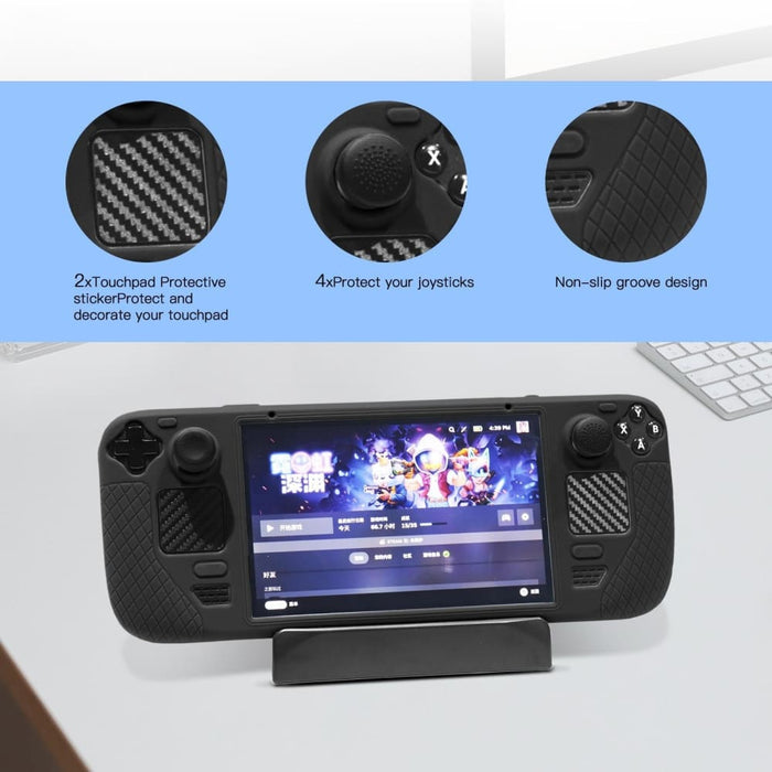 For Steam Deck 7pcs/set Host Silicone Case With Joystick