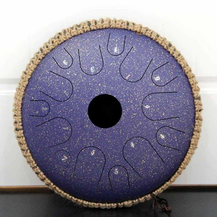 New Steel Tongue Drum 14 Inch Tone Pan Hand With Rope