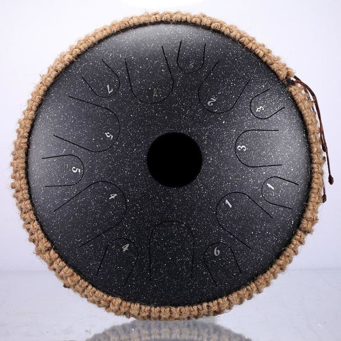 New Steel Tongue Drum 14 Inch Tone Pan Hand With Rope