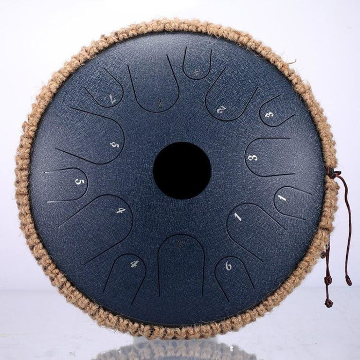 New Steel Tongue Drum 14 Inch Tone Pan Hand With Rope