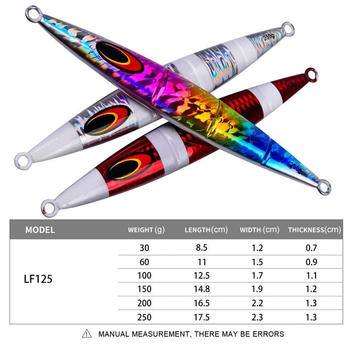 Steelhead Deep Sea Fishing Lure Rapid Sinking 100g Colour e