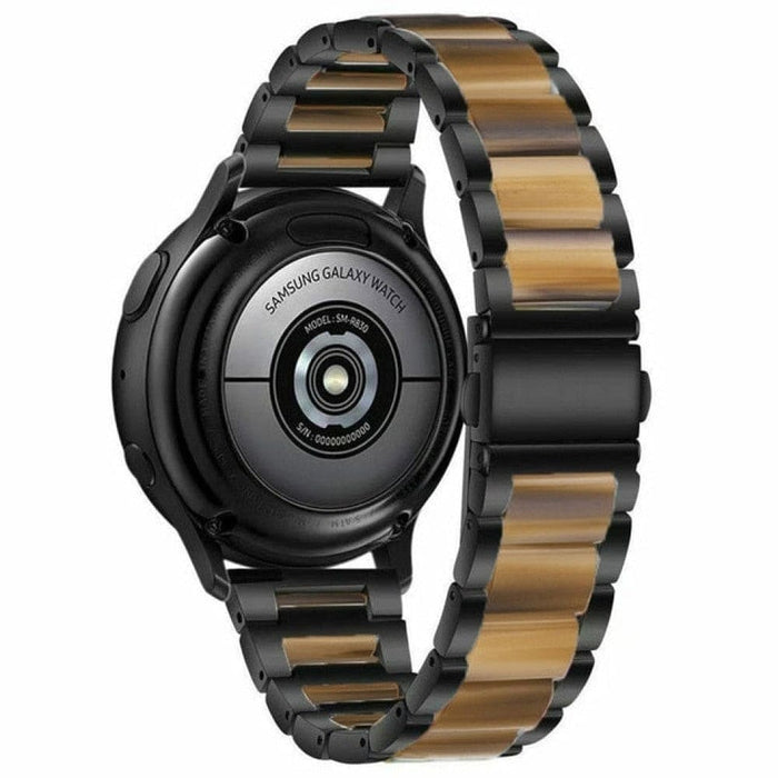 Steel + resin Strap Band For Samsung Galaxy Huawei Watch