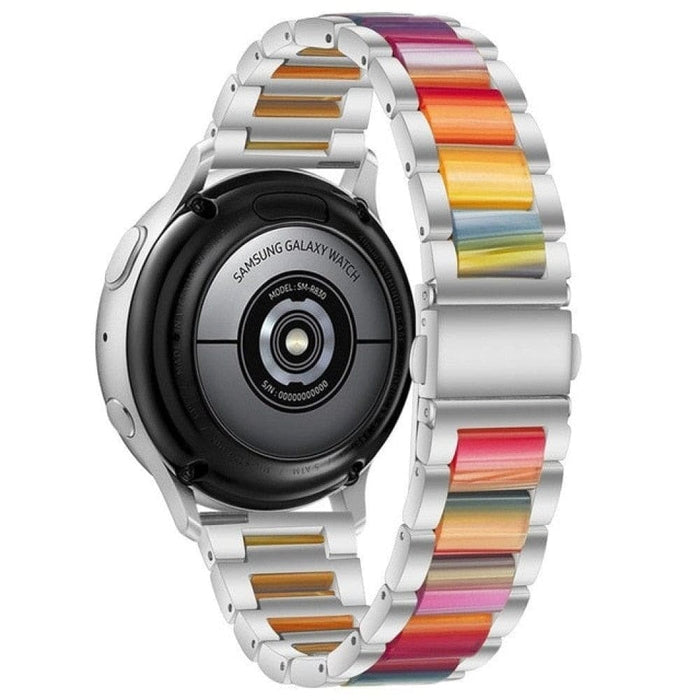 Steel + resin Strap Band For Samsung Galaxy Huawei Watch