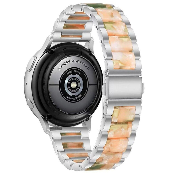 Steel + resin Strap Band For Samsung Galaxy Huawei Watch