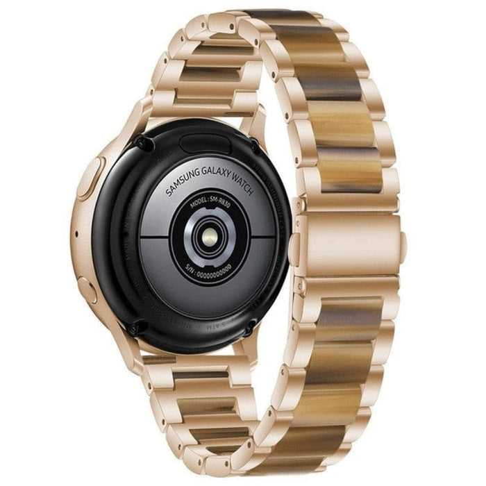 Steel + resin Strap Band For Samsung Galaxy Huawei Watch