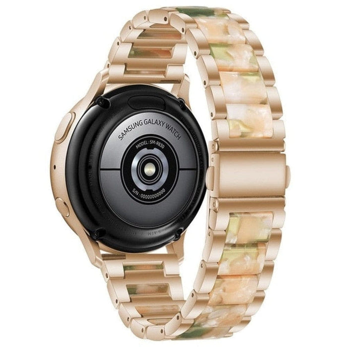 Steel + resin Strap Band For Samsung Galaxy Huawei Watch