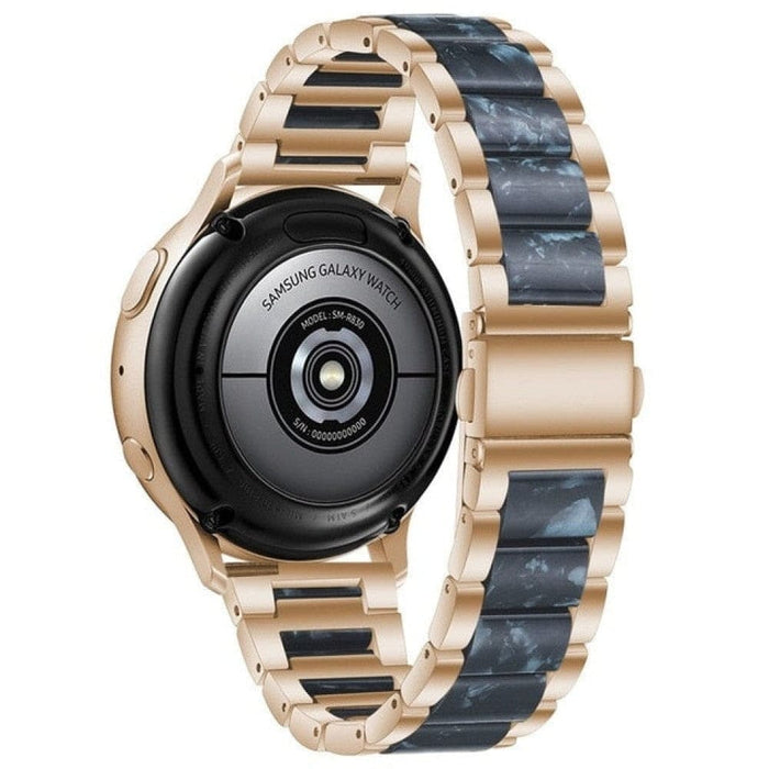 Steel + resin Strap Band For Samsung Galaxy Huawei Watch