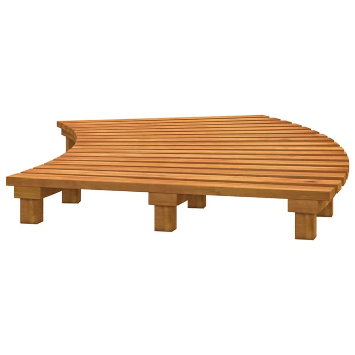 Spa Steps 2 Pcs Solid Wood Acacia Tlxxlo