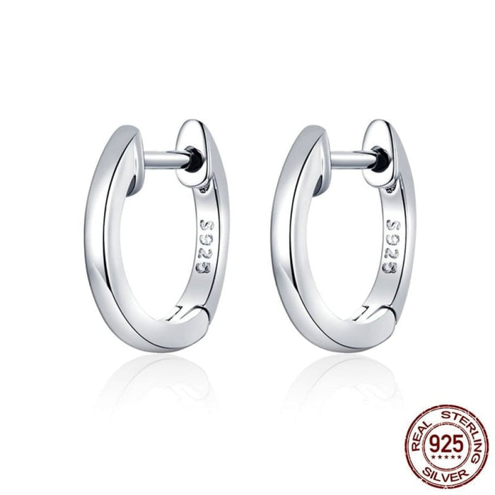 Sterling Silver 925 Hoop Earrings For Women