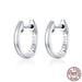 Sterling Silver 925 Hoop Earrings For Women