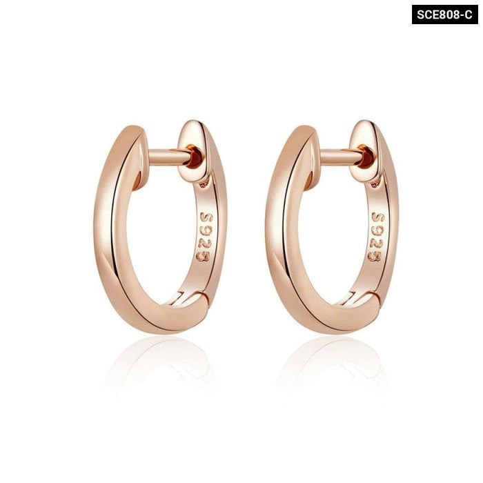 Sterling Silver 925 Hoop Earrings For Women