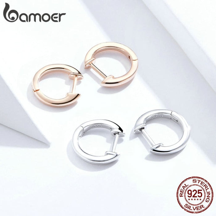 Sterling Silver 925 Hoop Earrings For Women