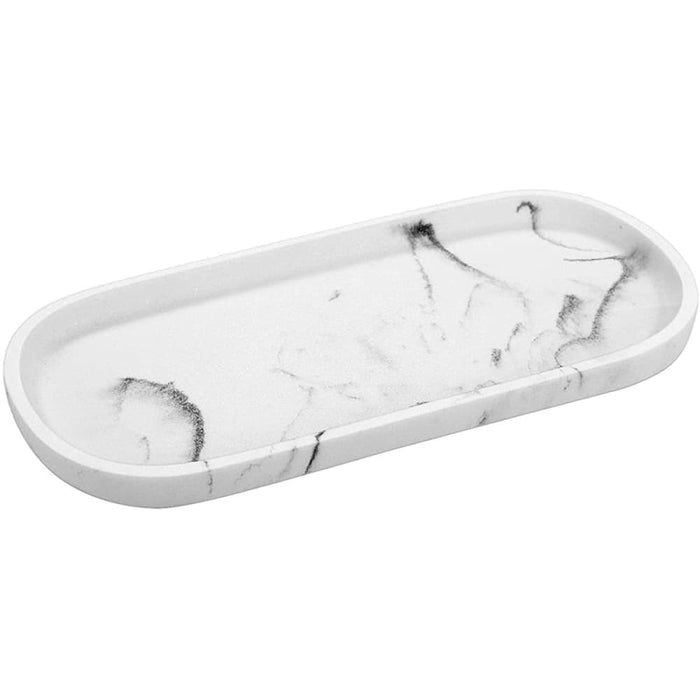 Nz Local Stock-marble Pattern Oval Shape Storage Tray