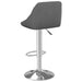 Bar Stool 2 Pcs Dark Grey Velvet Ttptbl