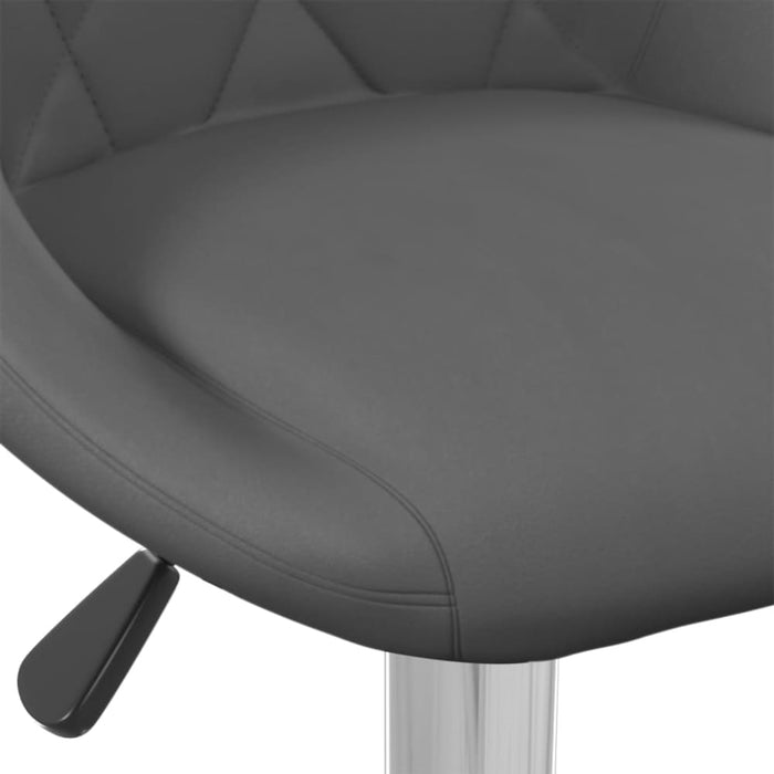 Bar Stool 2 Pcs Dark Grey Velvet Ttptbl